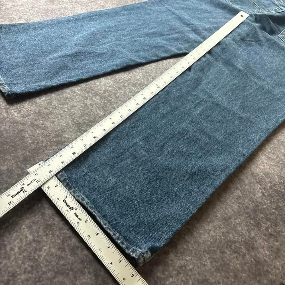 Vintage Tommy Hilfiger Tommy Jeans Men’s 34 Baggy Blue Denim Y2K Flag Logo